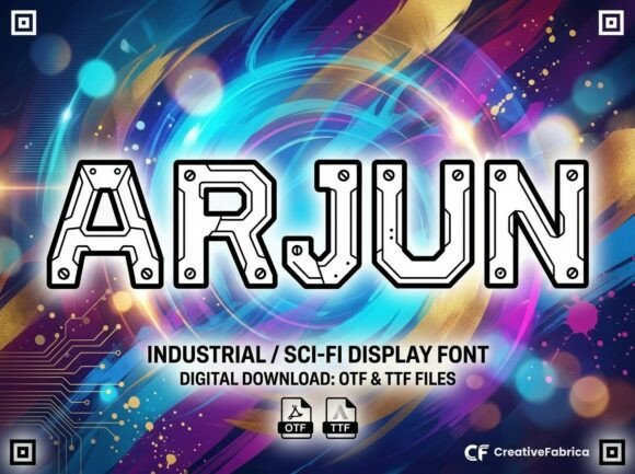 Arjun: A Typeface Forged in Deep Space