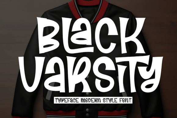 Black Varsity: The Bold Typeface for Winning Designs