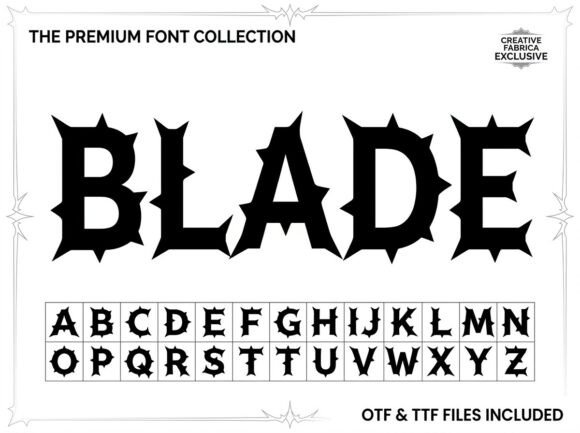 Blade: A Premium Display Typeface for Bold Branding