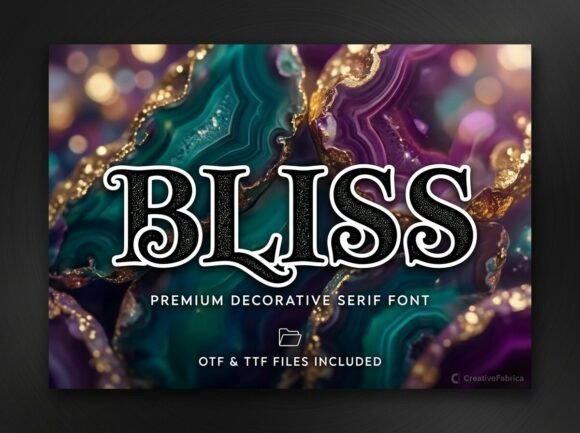 Bliss: A Decorative Display Font for Bold Creators
