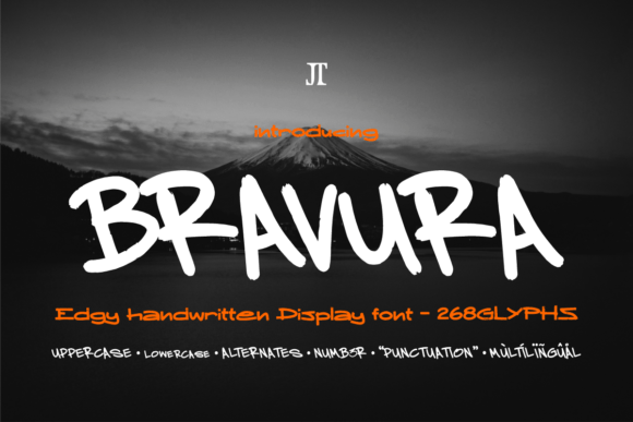 Bravura: A Handwritten Display Font with Real Personality