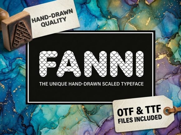 Fanni: A Typeface with Deep-Sea Texture