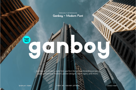 Ganboy: A Bold Display Typeface for Authentic Projects
