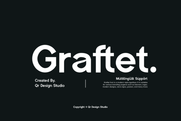 Graftet: A Modern Display Font for Authentic Branding