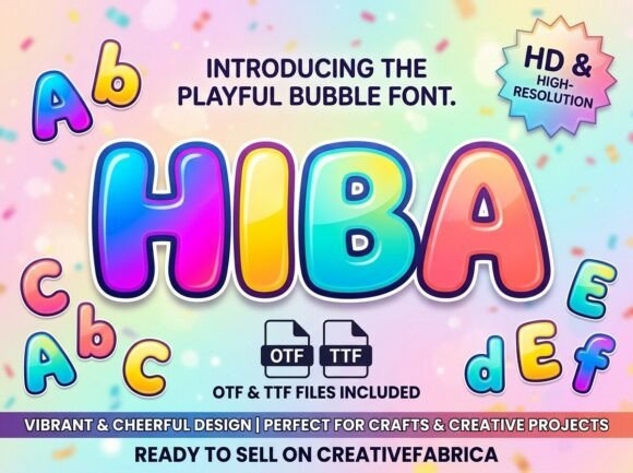 Hiba: A Decorative Display Font for High-Impact Designs