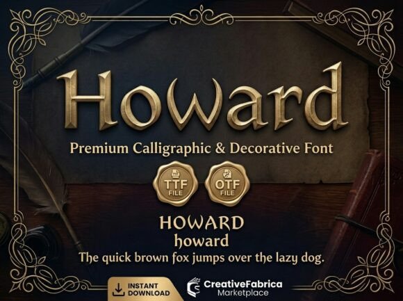 Howard: The Premium Calligraphic Font for Timeless Design