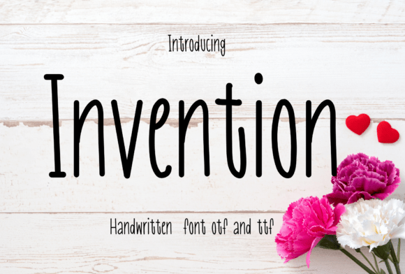 Invention Font: A Handwritten Typeface for Authentic Projects