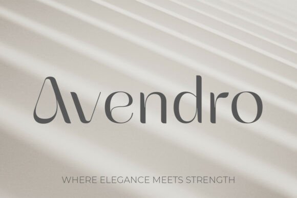 Meet Avendro: Commanding Attention with Modern Serif Elegance