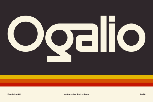 Ogalio: A Bold Typeface for Automotive and Vintage Branding