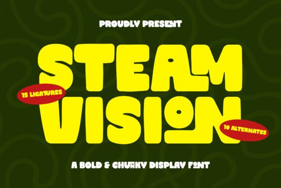 Steam Vision: A Chunky Typeface for Maximum Impact